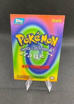 1999 Topps Pokemon Venusaur #E3 of 12 Stage 3 Movie Edition *Blue Logo* - Image 2
