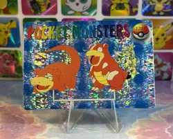 Pokemon Evolution Vintage Pocket Monsters Vending HOLO Prism Sticker 1998 Bandai - Image 2
