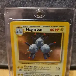 Pokemon TCG Magneton Base Set 9/102 Holo Foil Rare 1999 Classic Vintage - Image 2