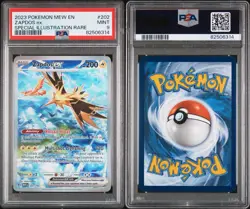 Pokemon Zapdos ex 202/165 SV 151 Holo PSA 9 2023 - Image 3