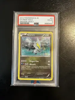 2012 Pokemon Black & White Dragon Vault - Kyurem 21/20 Holo Secret Rare PSA 4 - Image 1