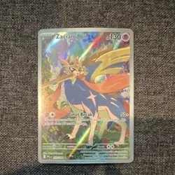 Pokemon Zacian Illustration Rare Holo Me02: Phantasmal Flames 100/094 130 HP - Image 1