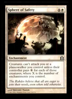 MTG Sphere of Safety LP Light Play Return to Ravnica [1415] - Image 1