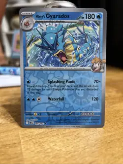 Pokemon TCG Misty's Gyarados Reverse Holo Rare Destined Rivals 049/182 - Image 1