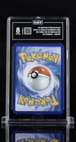 Team Rocket's Moltres ex 229/182 Destined Rivals UPC NM-MT 8 Graded Pokemon - Image 2