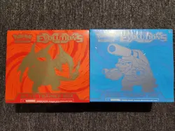 XY Evolutions Elite Trainer Box Pokemon TCG Set Charizard & Blastoise *Tear - Image 1