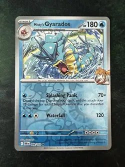 Pokemon TCG Misty's Gyarados Reverse Holo Rare Destined Rivals 049/182 - Image 1