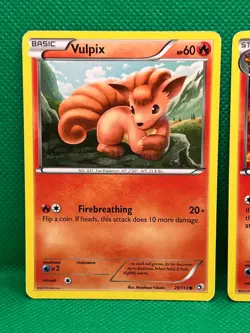 Pokemon Tcg Vulpix 20/113 & Ninetales 21/113 Legendary Treasures Non Holo - Image 2
