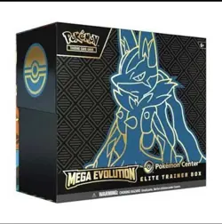 Mega Evolution Lucario ETB Pokemon Center Exclusive Elite Trainer Box SEALED - Image 1
