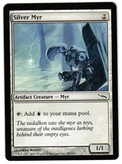 Magic_the_gathering Mirrodin Silver Myr #241 2003,MTG,LP Common - Image 1