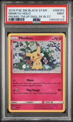 Pokemon Team Up Promo Mimikyu Holo PSA 9 - Image 1