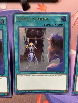 Double Summon LCKC-EN091 Legendary Collection Kaiba 1st Edition - Image 2