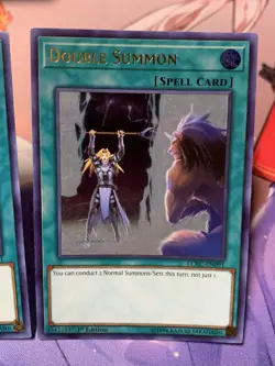 Double Summon LCKC-EN091 Legendary Collection Kaiba 1st Edition - Image 3