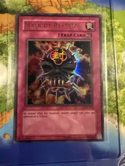 Yu-Gi-Oh! Mask of Restrict LON-018 Labyrinth of Nightmare Holo Trap Konami Eng - Image 2