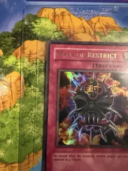 Yu-Gi-Oh! Mask of Restrict LON-018 Labyrinth of Nightmare Holo Trap Konami Eng - Image 4