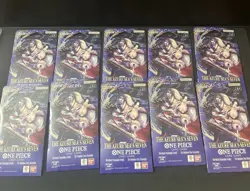 Lot Of 10 One Piece TCG The Azure Sea’s Seven OP-14 Booster Sleeved Pack x10 - Image 1