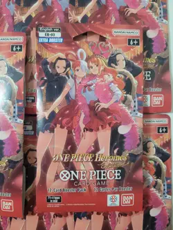 LOT of (10) One Piece Heroines Edition EB-03 Sleeved Booster Packs TCG - Image 2