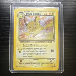 Pokemon Dark Raichu Legendary Collection 7/110 Holo Rare 70 HP English Card - Image 1