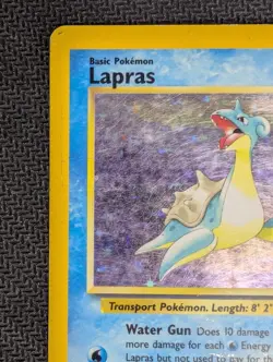 Pokemon TCG Lapras Fossil Holo Unlimited Rare Card 10/62 WOTC, MP Condition - Image 3
