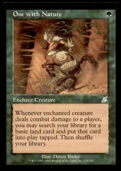 MTG One with Nature LP Light Play Scourge [2168] - Image 1