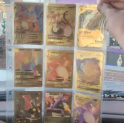 Pokemon Charizard Foil Card Lot V VMAX GX EX - 9 Cards English - Image 1