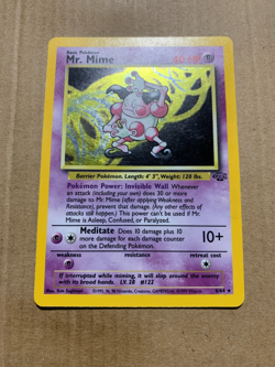 Mr. Mime 6/64 Jungle Set - Holo Pokemon Card - EXCELLENT - Image 2
