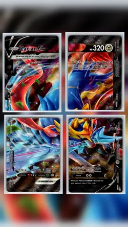 Zacian V-UNION [Set of 4] SWSH: Sword & Shield Promo Cards Holo NM-LP - Image 1