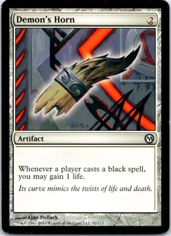 Demon's Horn - MTG - Duels of the Planeswalkers - LP - Image 1