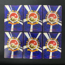 Jungle 1997 Normal Card Set of 6 Japanese Pokemon Card Old Back s007395 - Image 2