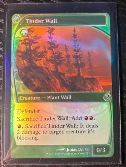 MTG Magic the Gathering Tinder Wall (215) Mystery Booster 2 (Foil) - Image 1