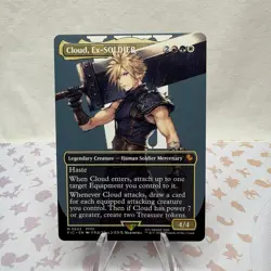 Cloud Ex-SOLDIER 0202 Borderless Regular Final Fantasy Magic The Gathering - Image 1