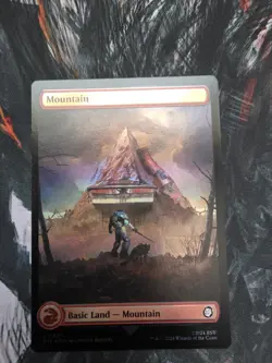 MTG - Mountain Full Art FOIL 323 - Universes Beyond: Fallout - Image 1