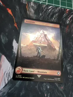 MTG - Mountain Full Art FOIL 323 - Universes Beyond: Fallout - Image 2