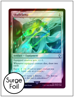 1x Skullclamp, Surge Art Foil, Final Fantasy, Magic MTG NM - Image 1