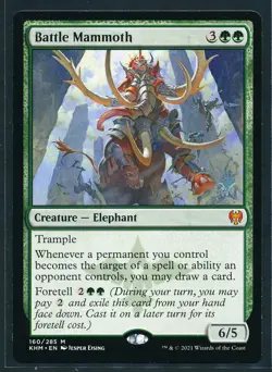 Battle Mammoth - Magic MTG 2021 Kaldheim Promo - NM - Image 1