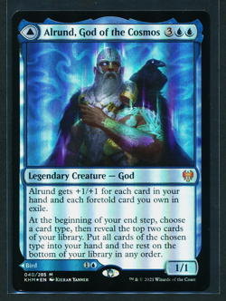 Alrund God of the Cosmos Hakka Whispering Raven MTG Magic 2021 Kaldheim - NM - Image 1