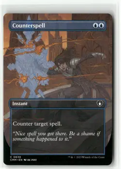 Counterspell Borderless Commander Masters MTG NM - Image 1