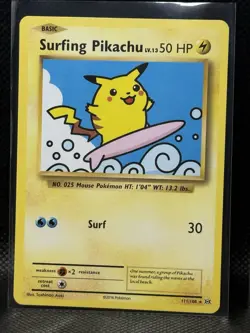 Pokemon TCG Evolutions Regular 3 Card Lot - Flying Pikachu 110/108 Surfing Pika… - Image 3