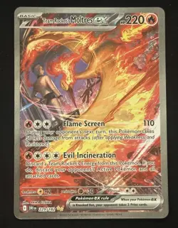 Pokemon TCG: Team Rocket’s Moltres Ex SIR 229/182 Destined Rivals NEAR MINT - Image 3