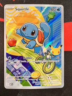 Pokemon Squirtle MEP 039 First Partner Illustration Rare Promo 30th Anniversary - Image 1