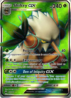 Pokemon TCG Shiftry GX 152/168 Celestial Storm Full Art Holo Ultra Rare LP - Image 1