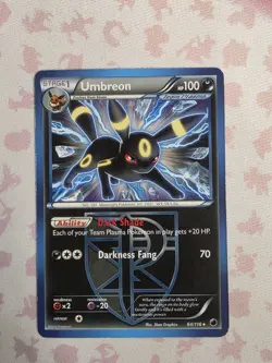 Pokemon Umbreon 64/116 Plasma Freeze Non-Holo Rare LP Condition - Image 1