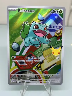 Bulbasaur 2026 Pokemon MEP 037 Promo First Partner Illustration Rare - Image 1