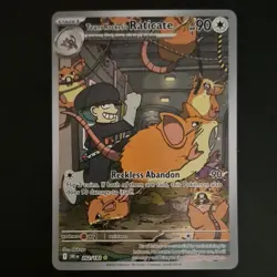 Pokemon Team Rocket's Raticate 202/182 Sv10 Destined Rivals Holo Rare - Image 1
