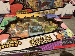2 Pokemon Mega Evolution Ascended Heroes Poster & 2 Pin Collection Sealed Box’s - Image 4