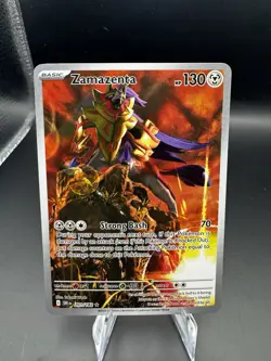 Pokemon Zamazenta 201/182 ⭐ Sv10: Destined Rivals Illustration Rare Holo - Image 1