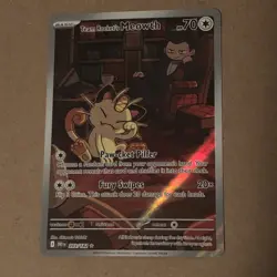 Pokemon Destined Rivals Team Rocket’s Meowth IR 203/182 - Image 1