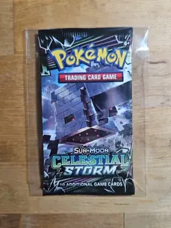 Pokemon Celestial Storm Booster Pack - Sealed - Stakataka Art - Sun And Moon 14 - Image 1