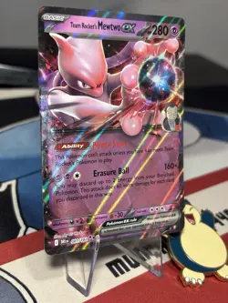 Pokemon TCG Team Rocket's Mewtwo ex 081/182 SV10 Destined Rivals Double Rare NM - Image 2