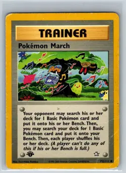 Pokemon March 102/111 Neo Genesis Regular HP Tomokazu Komiya Art - Image 1